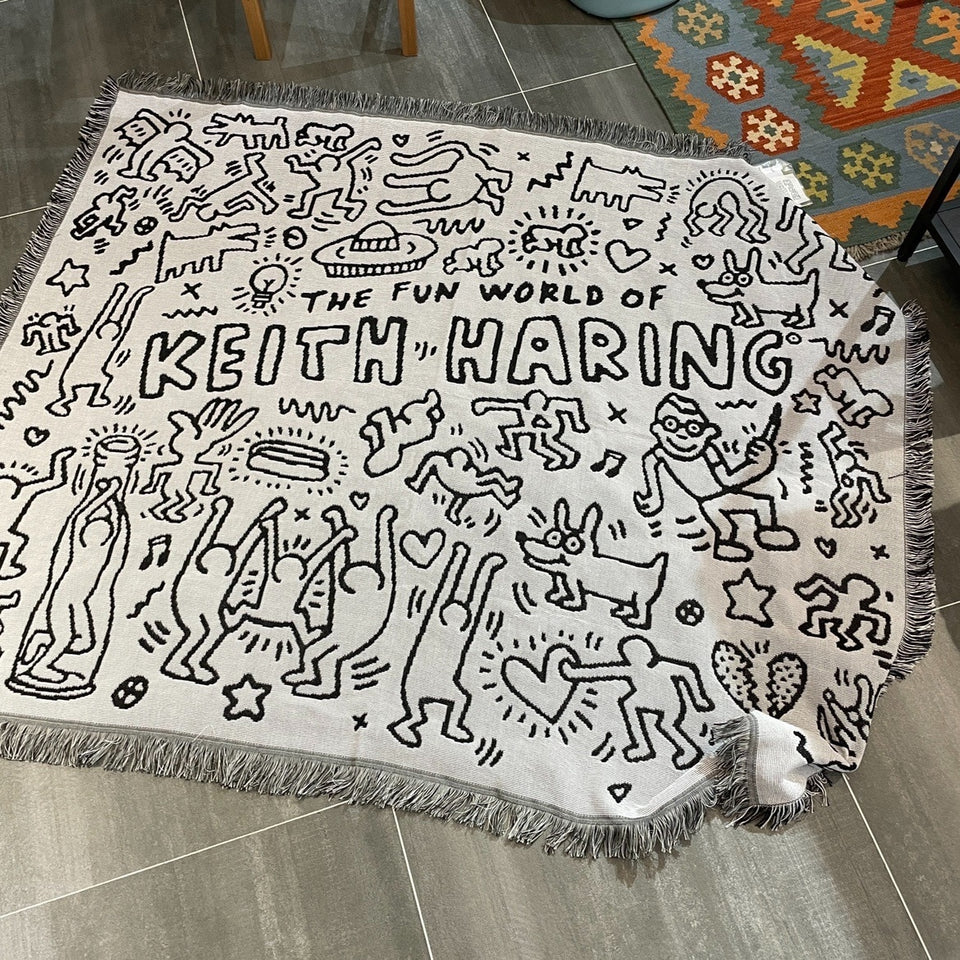 Colcha Keith Haring P&B-4Evah Young
